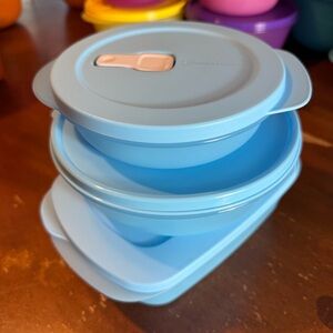 Tupperware Crystalwave Microwave Bowl Set